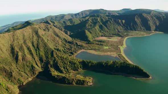 A very beautiful island for vacation, Drone footage