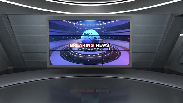 Virtual News Studio Set N043