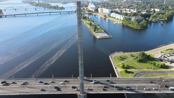 Daugava bridge in Riga