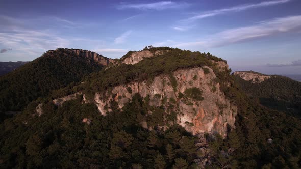 Drone View at the Mountain with Forest