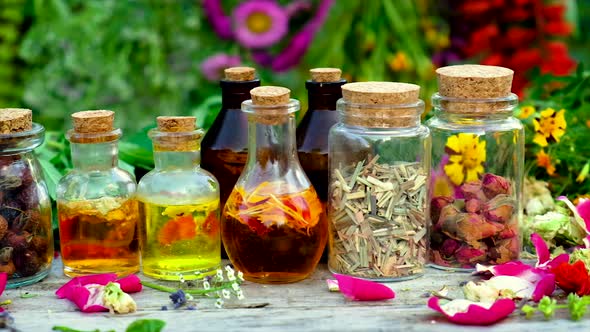 Bottled Herbal and Flower Tinctures