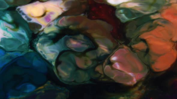 Pastel Liquid Paint Spread Design alt