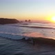 Punta de Lobos, pichilemu, chile. Surf, Epic Sunset  aerial shot  - VideoHive Item for Sale