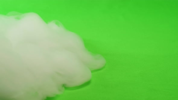 Smoke on Green Chroma Key Background