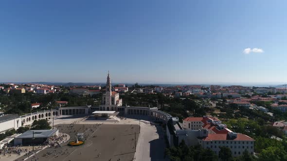 Sanctuary of Fatima, Portugal. Aerial