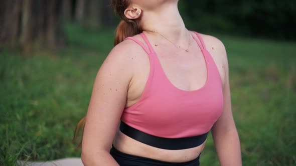 Woman Doing Yoga