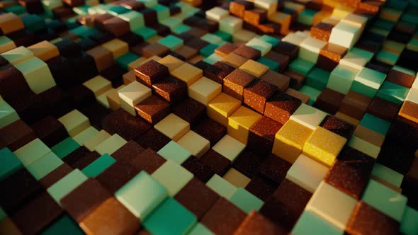 Abstract Background of Stone Colorful Cubes