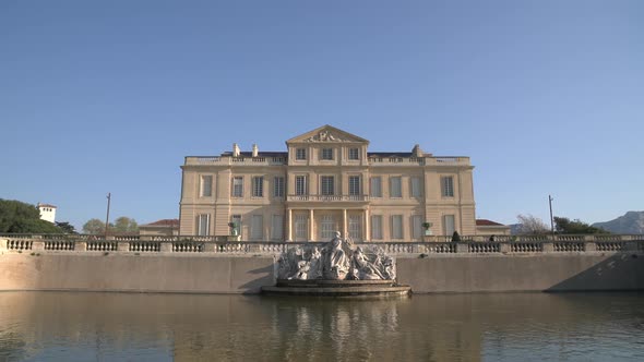 Sculptures near the Borely Castle in Marseille