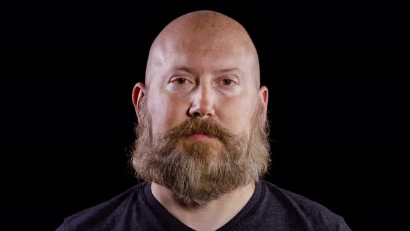 Beard Being Shaved Off