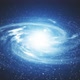 A beautiful space scene with a rotating galaxy  - VideoHive Item for Sale
