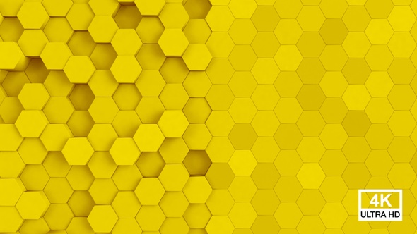 Hexagonal Background Yellow
