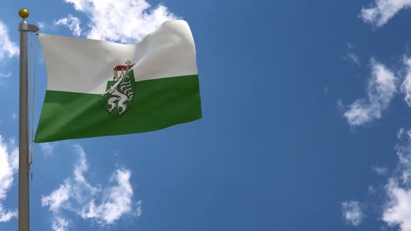 Styria Steiermark Flag (Austria) On Flagpole