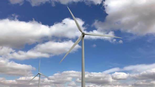 Working wind turbines