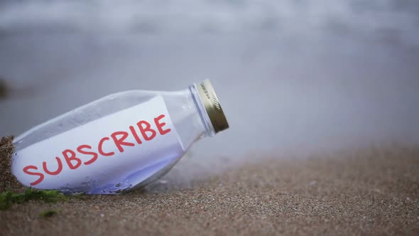 Subscribe Invitation In A Bottle