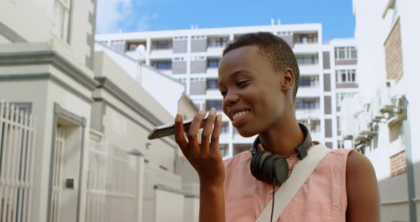 Woman talking on mobile phone 