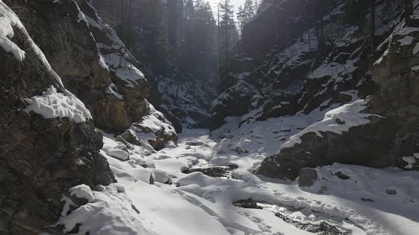 Deep Gorge in Winter