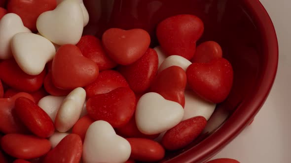 Rotating stock footage shot of Valentine's Day candy - VALENTINES 021