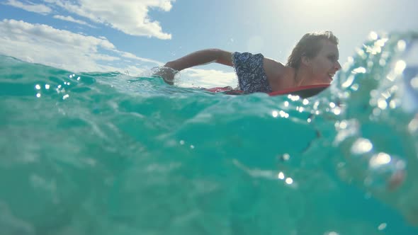 Swimming On The Board