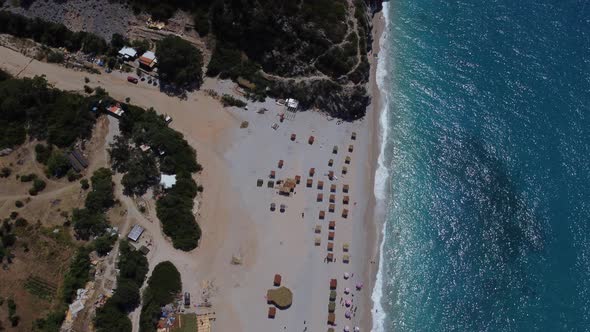 View of Gjipe Beach Albania