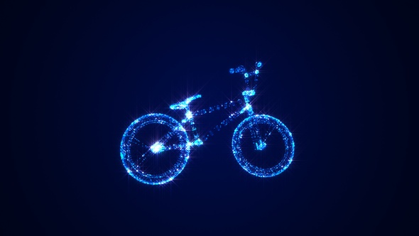 Bicycle 3 D Hologram