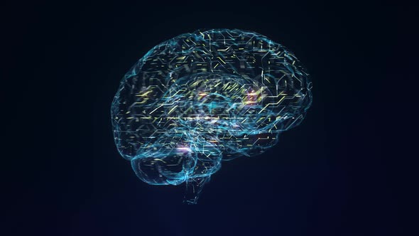 Artificial Brain Concept Animation