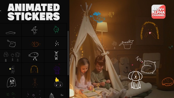 Cartoon Lyric Stroke Animations alt