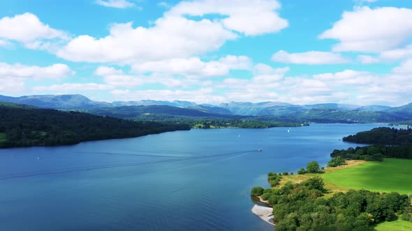 Windermere Lake District Aerial Drone Sc21