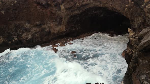 Sea Cave in the Easter Island.