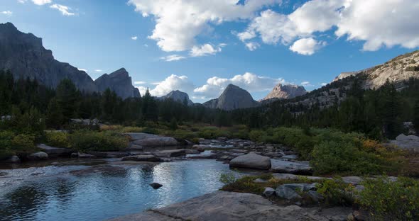 The East Fork River, Ambush Peak, Raid Peak, Midsummer Dome - Wind River Range - Time Lapse