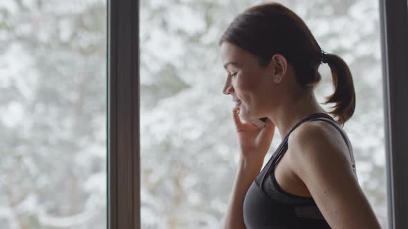 Pregnant Women Talking on a Phone