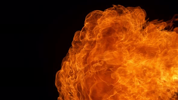 Fire Flame Shooting with High Speed Camera at 1000Fps