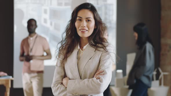 Portrait of Beautiful Businesswoman on Conference