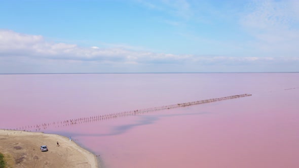 SasykSivash is the Largest Lake and Salt Lake on the Crimean Peninsula