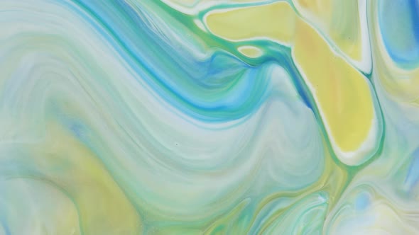 Abstract Light Pastel Streams Flow Along the Plane on a Blue Background