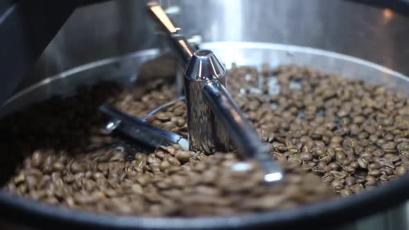 Modern Machine Mixes Coffee Beans