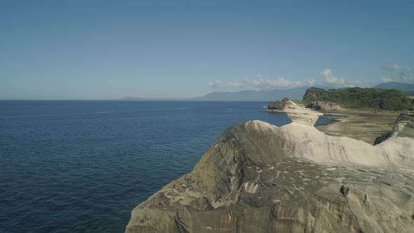 Kapurpurawan Rock Formation in Ilocos Norte Philippines