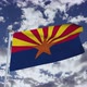 Arizona Flag With Sky - VideoHive Item for Sale