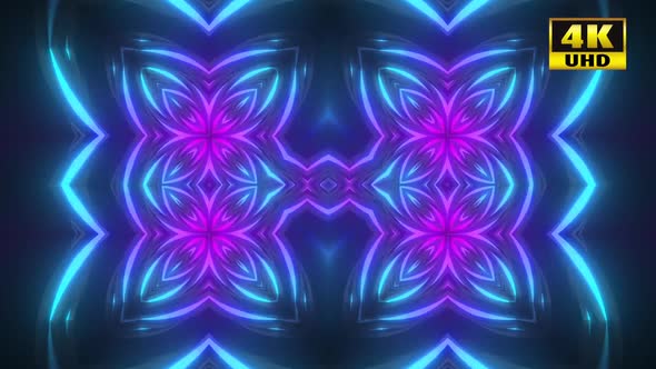 5 Neon Flower Background Pack