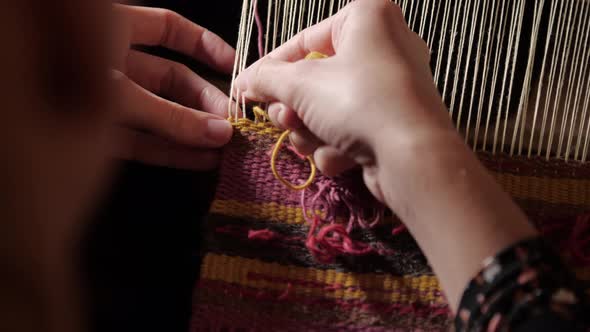 Handmade Tapestry in Slow Motion