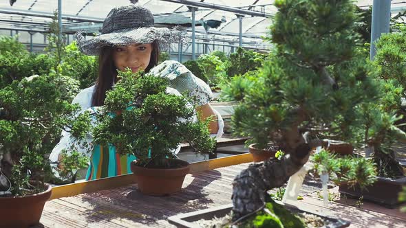 Japanese florist at work