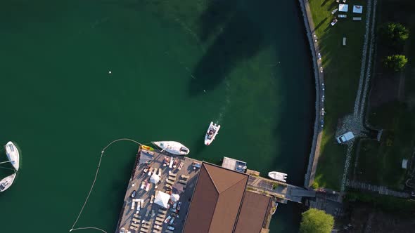 Yacht Arrives In Harbor