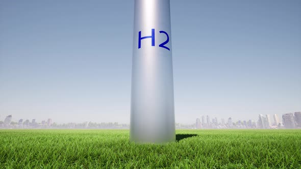 H2 Ecology Concept Ecological Future Hydrogen Refueling Alternative Renewable Energy