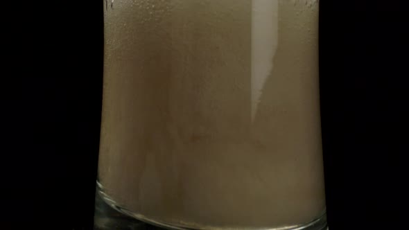 Foamy Beer Filling Glass Cup