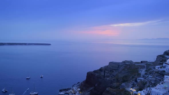 Famous Greek Tourist Destination Oia, Greece