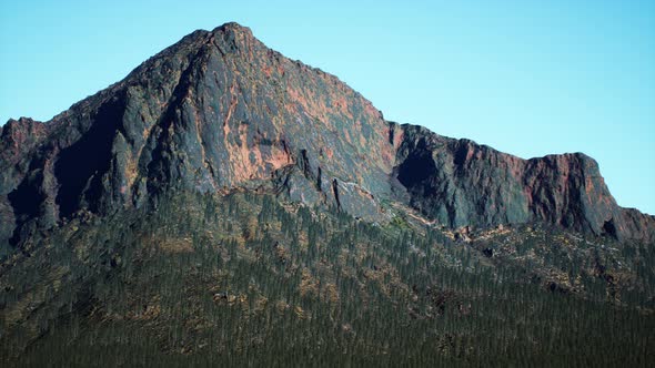 Aerial Rocky Mountains Landscape Panorama