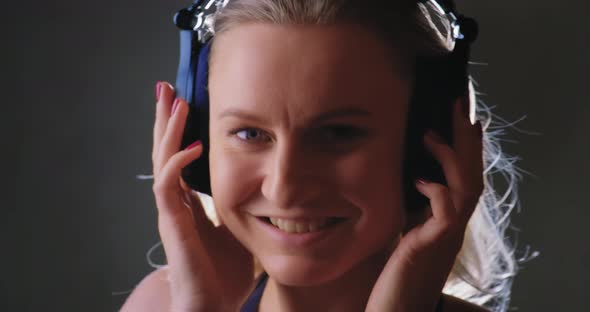 Woman in Headphones