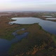 Flying Over Tundra And Lakes In Evening - VideoHive Item for Sale