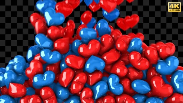 Red and Blue Heart Drop alt