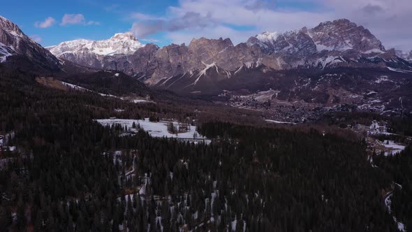 Dolomite Alps in Winter