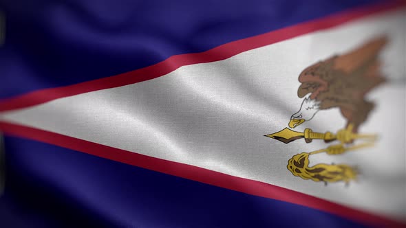 America Samoa Flag Front